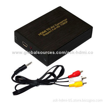 HDMI to CVBS Signal and R/L Analog Audio Converter, 5V DC/1A Power Supply